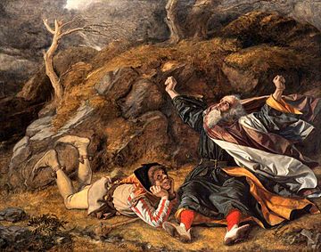 King Lear and the fool in the tolry  William Dyce