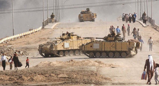 Civilians Flee Basra