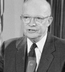 President Dwight D. Eisenhower is shown during his farewell television address to the nation made from the White House in Washington, Jan. 18, 1961. (AP Photo/Bill Allen)