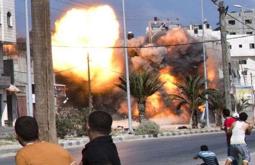 Gaza City bomb AFP