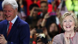 Hillary Clinton Holds New York Primary Night Gathering In Manhattan